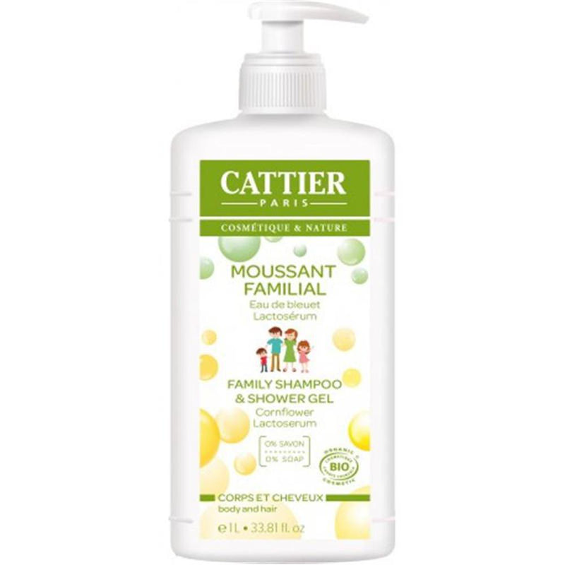 Cattier gel de ducha y champu 1l