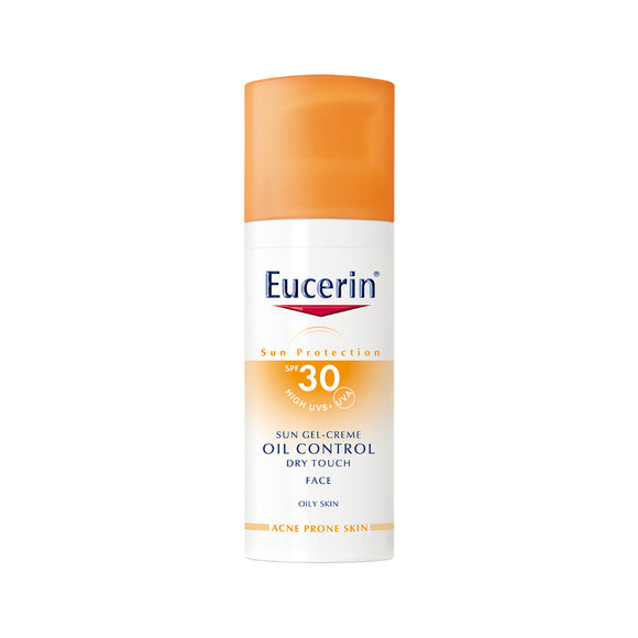 L'olio di sole di Eucerin controlla il contatto secco spf30